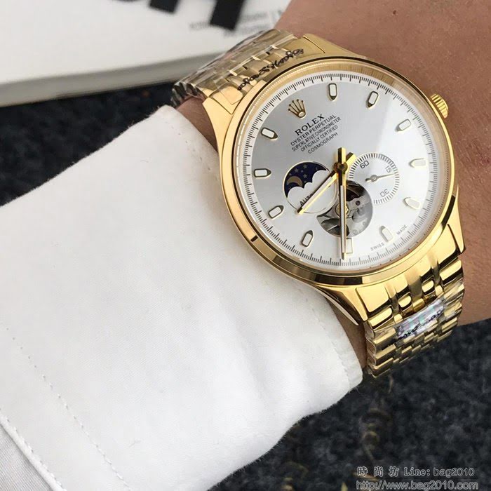 ROLEX勞力士 日月星辰系列 原裝進口82S7機芯 鏤空設計 超強夜光 精品男士腕表  wssb4819